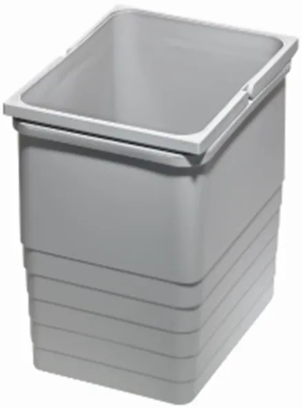 Детальное фото товара: Ninka Vector ведро для мусора, 17 л, с двумя ручками, серый