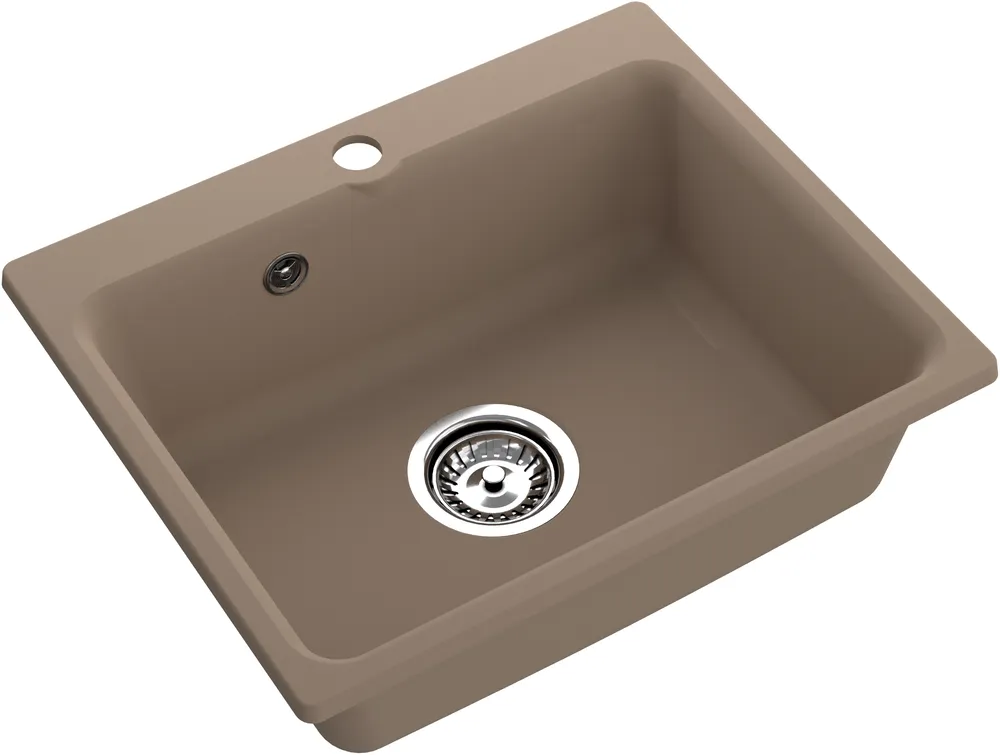 Детальное фото товара: ЭкоМ М-520, мойка, мрамор, песочный