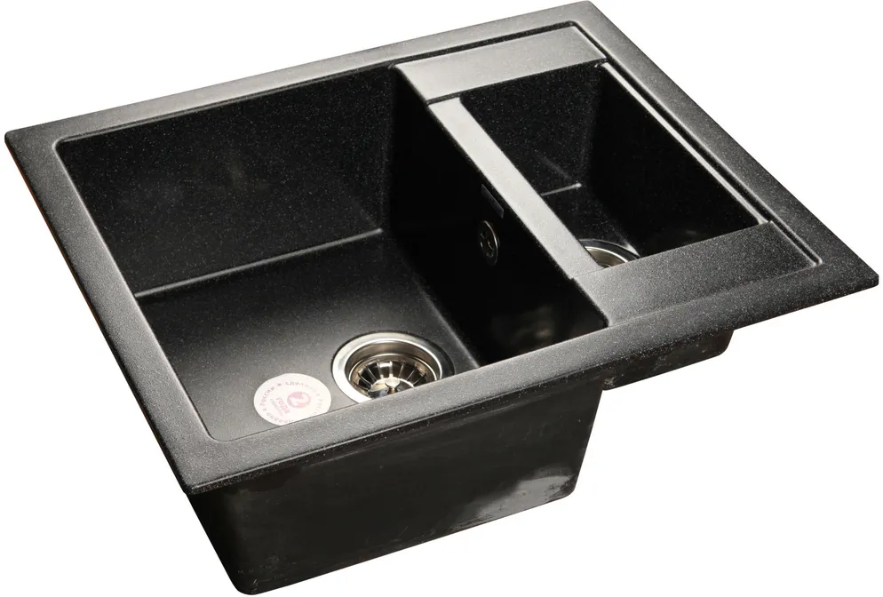 Детальное фото товара: GranFest QUADRO GF-Q-610 K, мойка, мрамор, черный