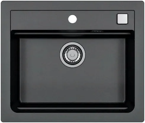 Детальное фото товара: ALVEUS GRANITAL ATROX 30 CARBON - G91, мойка, гранит, черный (в комплекте с сифоном 1132823)