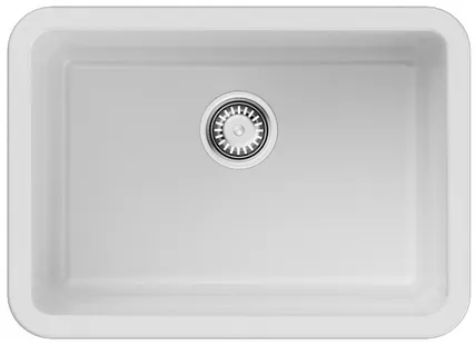 Детальное фото товара: Omoikiri Torishima 67-U/I-WH Glossy, мойка, керамика, белый глянцевый