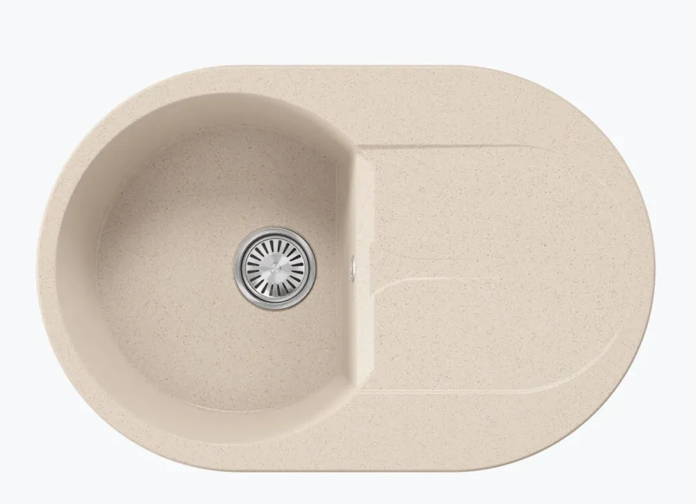 Фото товара: Polygran ATOL-760, мойка, мрамор, кремовый 327