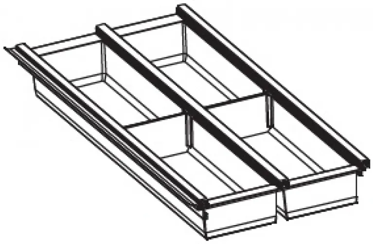 Детальное фото товара: Ninka Cuisio Aqua 300, Innotech Hettich, лоток для столовых приборов, графит