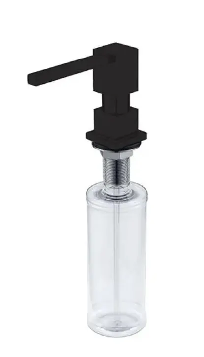 Фото товара: ALVEUS KORK 0,5L BLACK MATT, дозатор для моющего средства, черный матовый