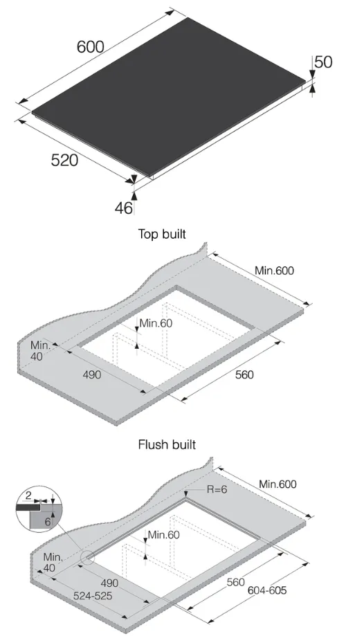 Детальное фото товара: ASKO HI5643FBG1 индукционная поверхность