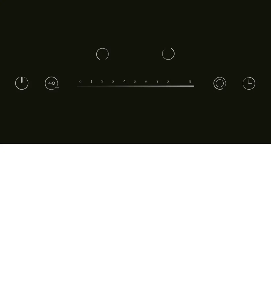 Детальное фото товара: LEX EVH 321A BL стеклокерамическая поверхность