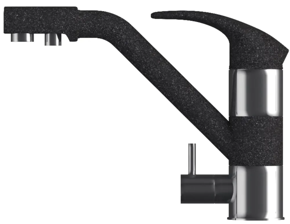 Фото товара: Polygran Дуо, смеситель, черный 16