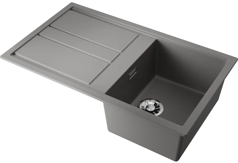 Детальное фото товара: Omoikiri Kitagawa 86-GR, мойка, керамика, leningrad grey