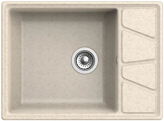 Детальное фото товара: GranFest VERTEX GF-V-680L, мойка, мрамор, бежевый