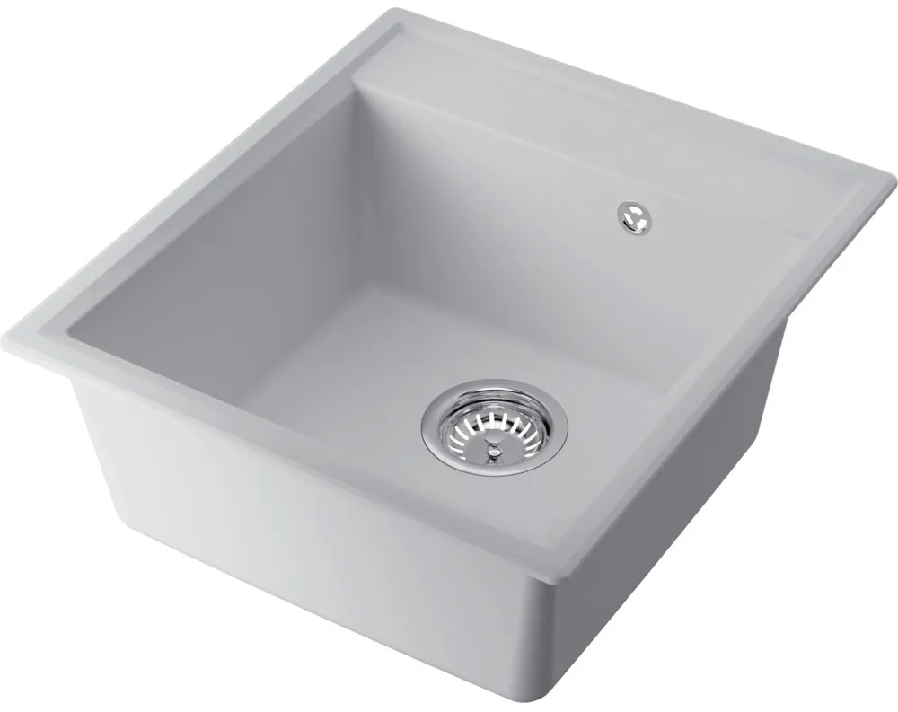 Детальное фото товара: Omoikiri Daisen 46-WH, мойка, гранит, белый