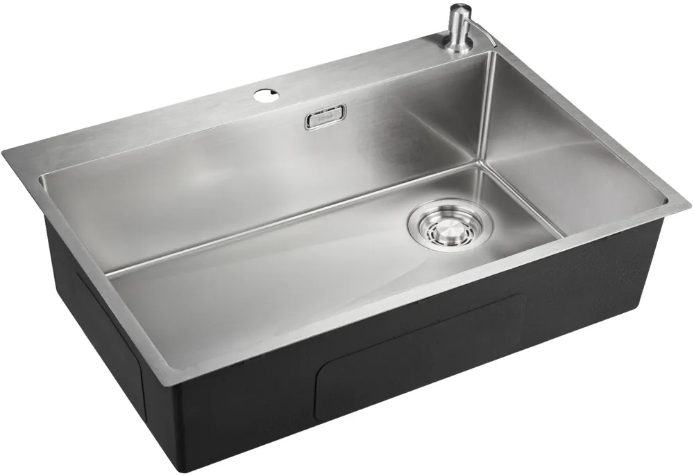 Фото товара: Emar EMB-660(TOP) PVD Nano Satin, мойка, нержавеющая сталь, сатин