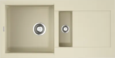 Фото товара: Omoikiri Sakaime 86-2-BE, мойка, гранит, ваниль