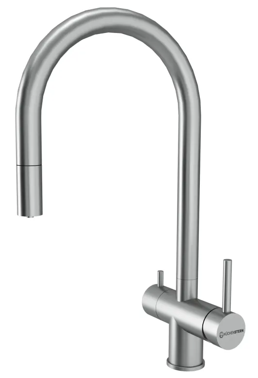 Фото товара: KUCHENSTERN DRIM-FS, смеситель, нержавеющая сталь