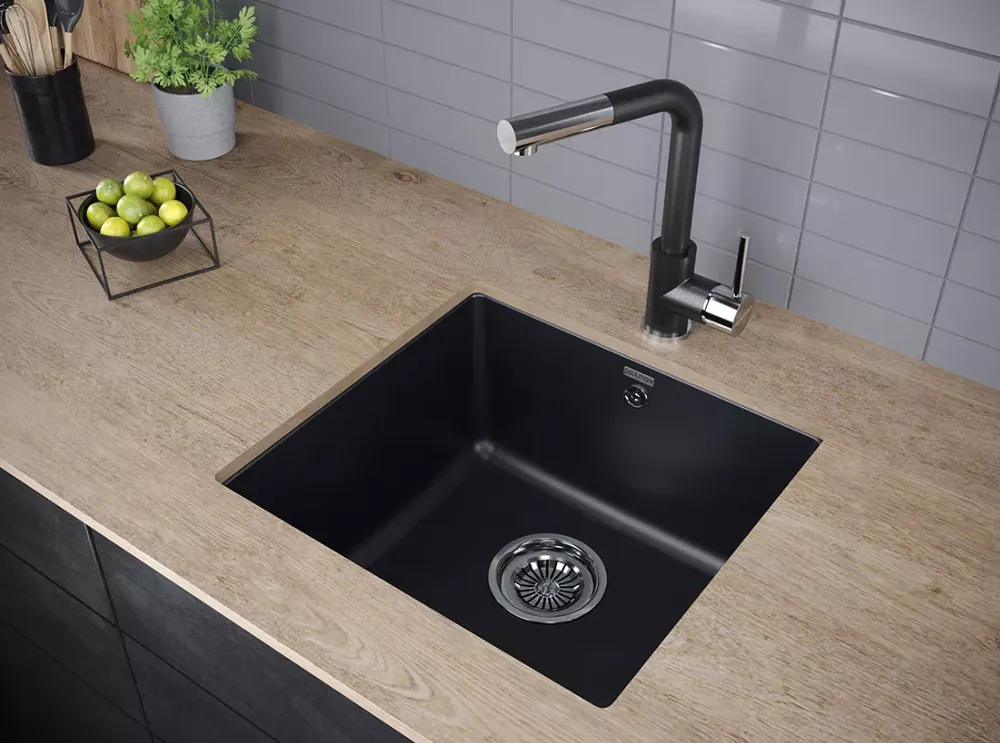 Детальное фото товара: Paulmark KASSEL, смеситель, гранит, черный