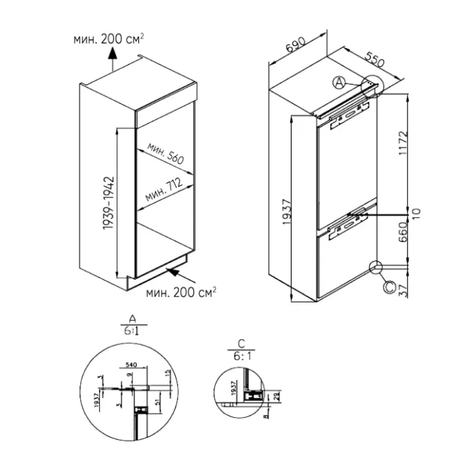 Схема встраивания