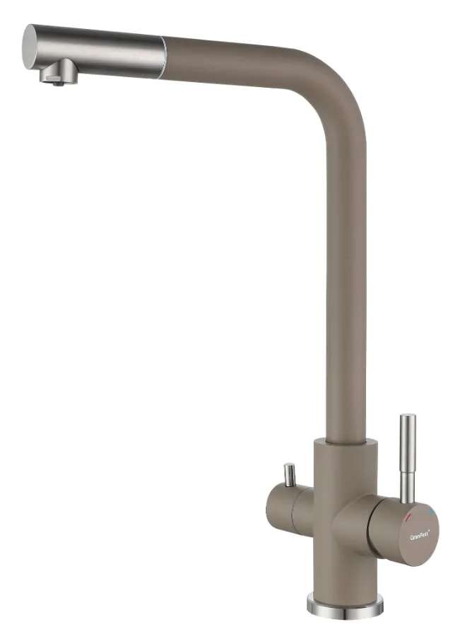 Фото товара: GranFest GF-Z-5421, смеситель, гранит, песочный