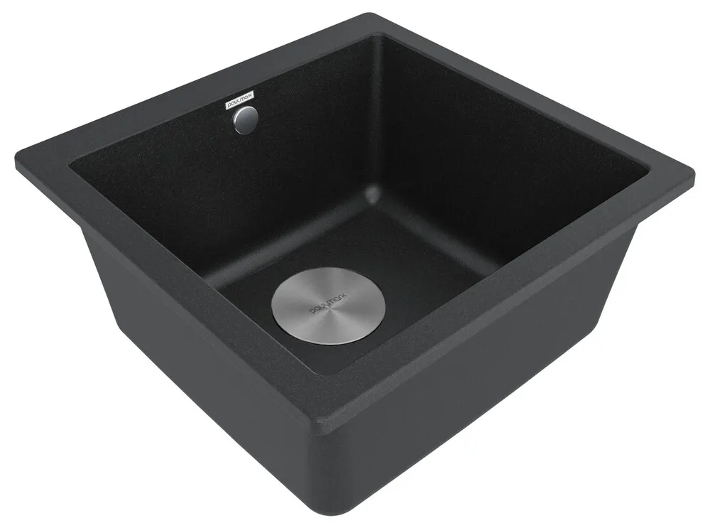Детальное фото товара: Paulmark GERA 50, мойка, гранит, черный