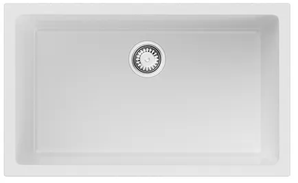 Детальное фото товара: Omoikiri Okinoshima 76-U/I-WH Glossy, мойка, керамика, белый глянцевый