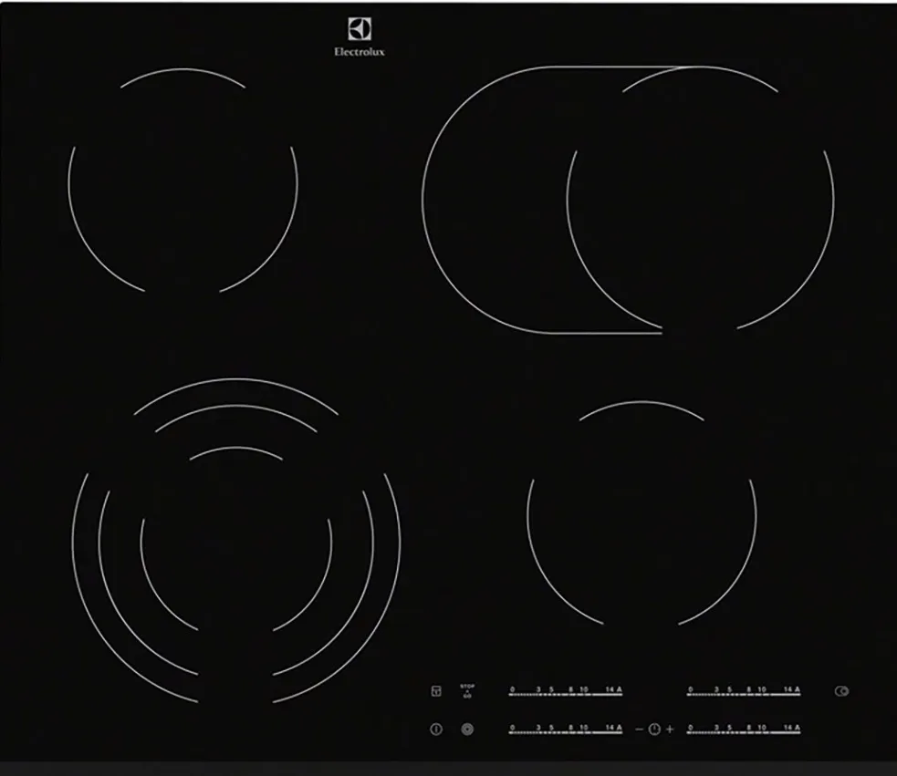 Фото товара: Electrolux EHF6547FXK стеклокерамическая поверхность
