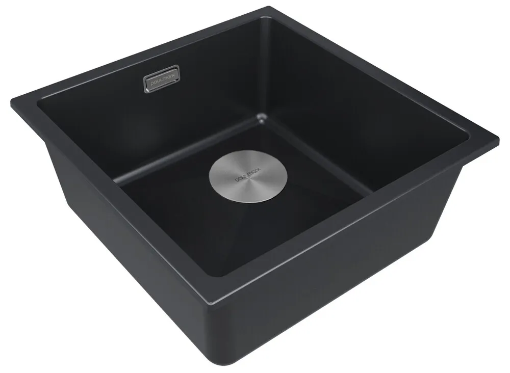 Детальное фото товара: Paulmark LUMI 45UNI-SKEW, мойка, гранит, антрацит