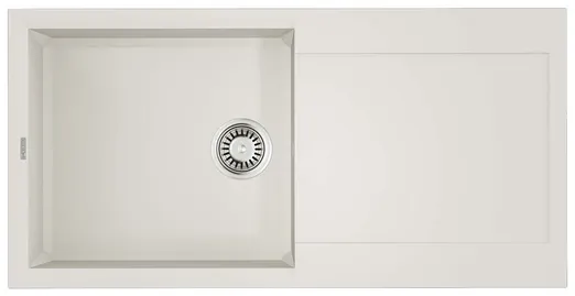Фото товара: Omoikiri Sakaime 100-WH, мойка, гранит, белый