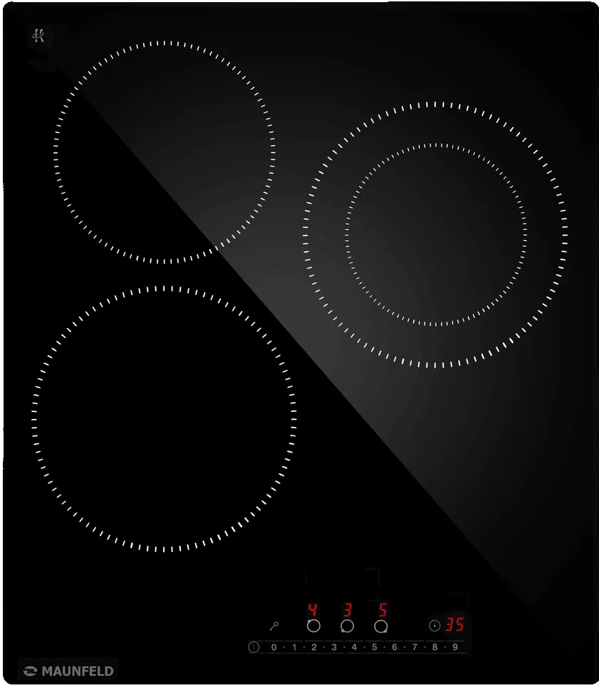 Фото товара: Maunfeld AVCE4535SDBK стеклокерамическая поверхность