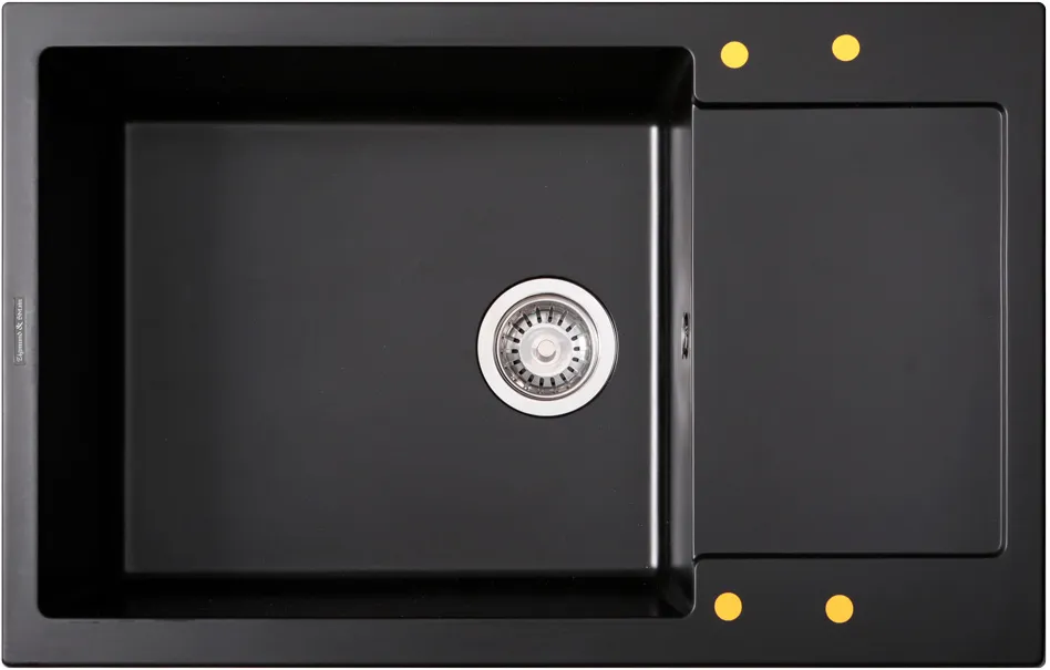 Фото товара: Zigmund & Shtain RECHTECK 780.490, мойка, черный базальт