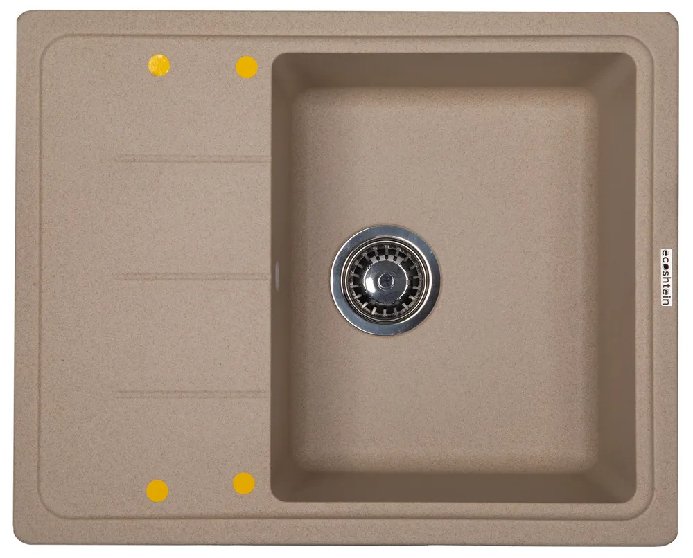 Фото товара: Ecoshtein RECHTECK 620, мойка, гранит, бежевый
