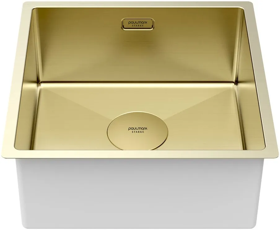Детальное фото товара: Paulmark NEXT 44 UNI, мойка, нержавеющая сталь, светлое золото