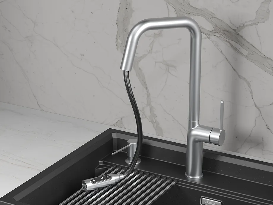 Детальное фото товара: GRANULA 9011 смеситель, нержавеющая сталь