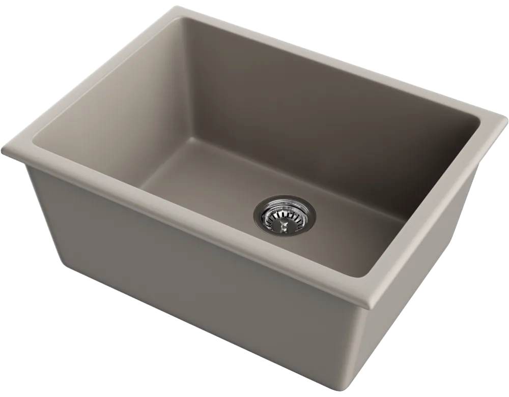 Детальное фото товара: Omoikiri Okinoshima 61-U/I-CC, мойка, керамика, cappuccino coffee