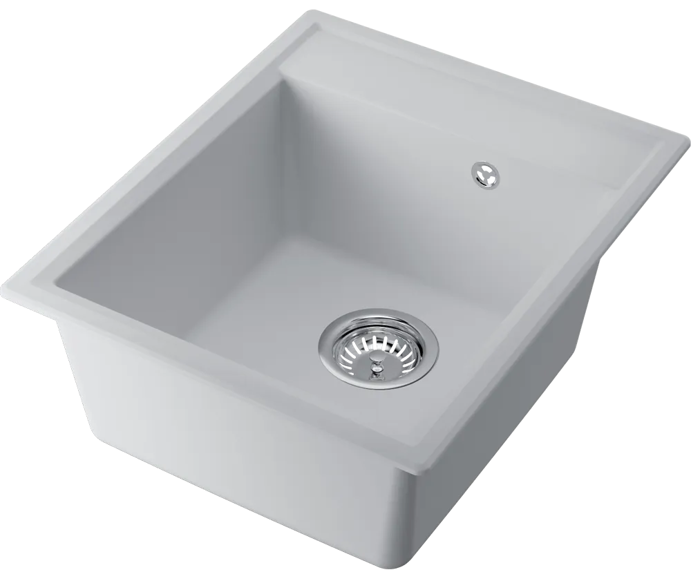 Детальное фото товара: Omoikiri Daisen 42-WH, мойка, гранит, белый