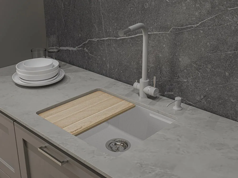 Детальное фото товара: GranFest URBAN 4555, мойка, гранит, серый