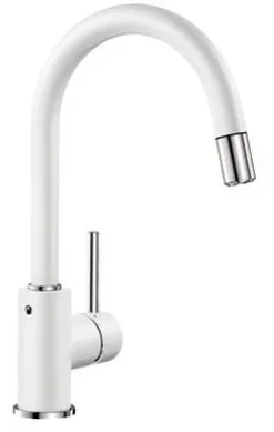 Фото товара: Blanco Mida-S, смеситель, гранит, белый