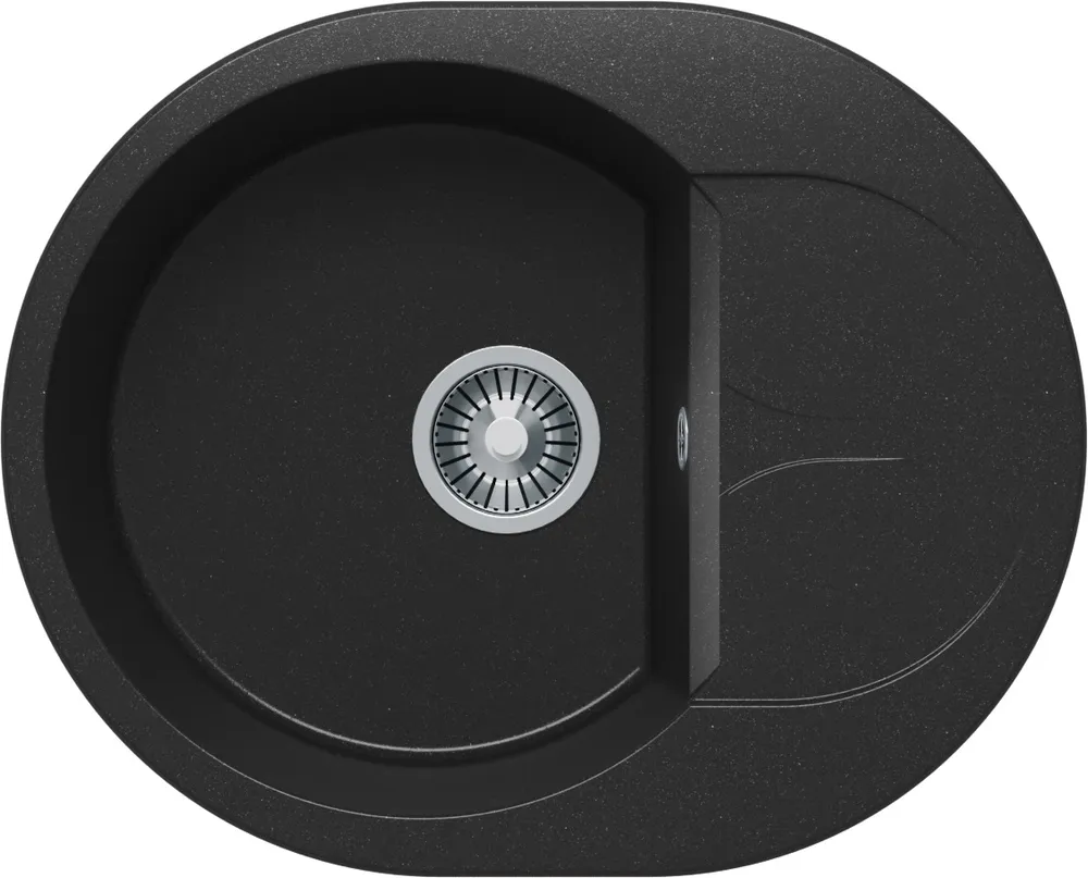 Фото товара: Polygran ATOL-620, мойка, мрамор, черный 16