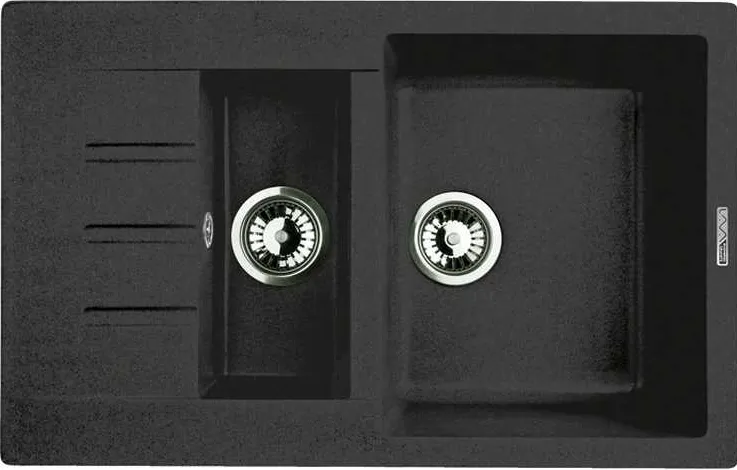 Фото товара: LAVA D.2 BASALT, мойка, гранит, черный