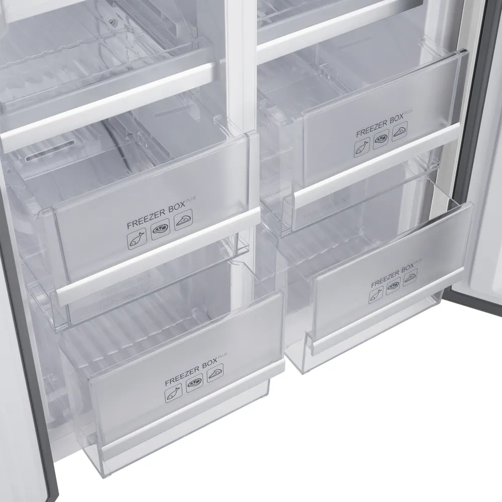 Детальное фото товара: Weissgauff WCD 450 White Rock Glass NoFrost Inverter