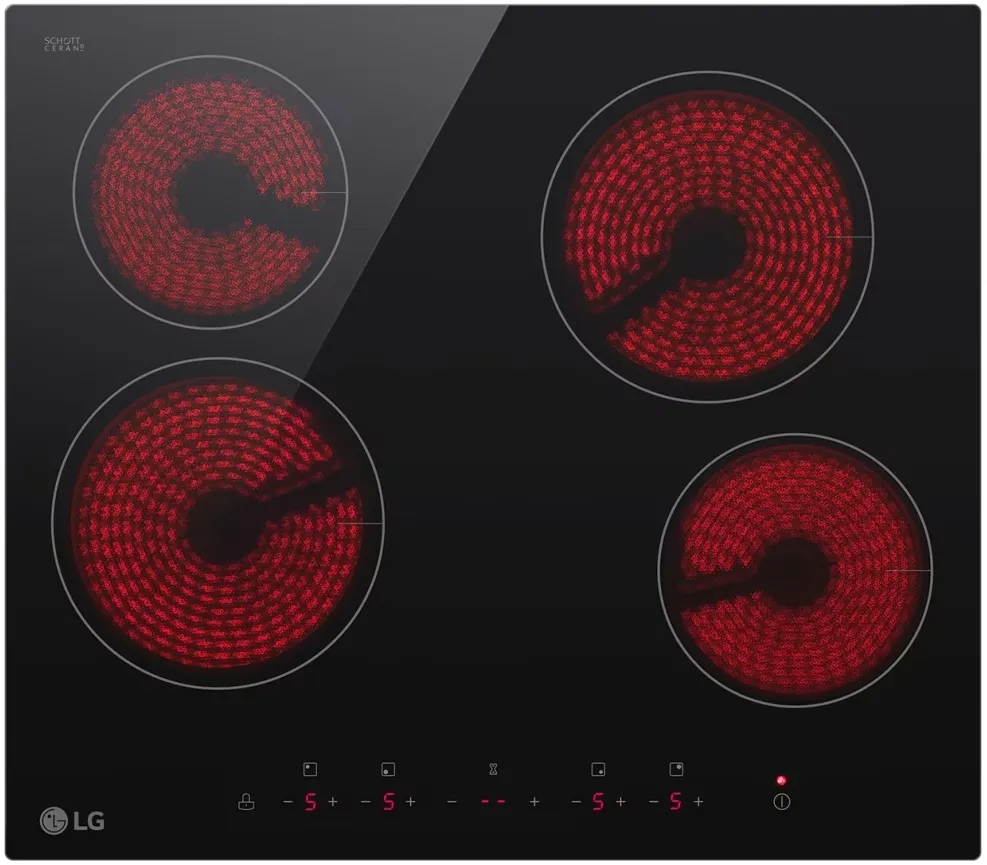 Детальное фото товара: LG CBEZD2414B стеклокерамическая поверхность