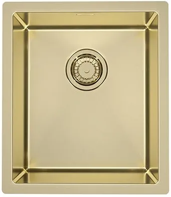 Фото товара: ALVEUS QUADRIX MONARCH 20 GOLD, мойка, нержавеющая сталь, золото (в компл. с выпуском без сифона)