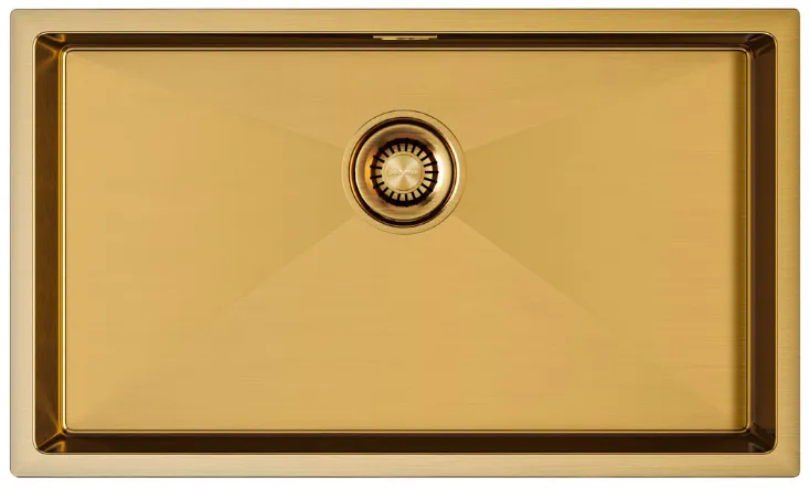 Фото товара: Paulmark ALLER 74 UNI, мойка, нержавеющая сталь, брашированное золото