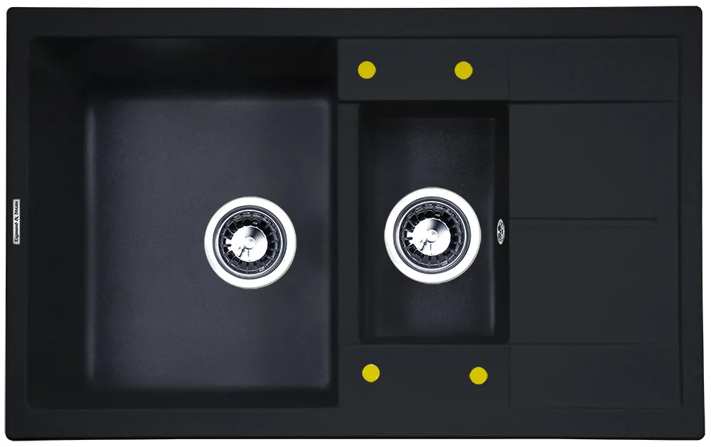 Фото товара: Zigmund & Shtain RECHTECK 780.2, мойка, темная скала