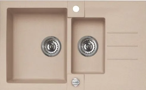 Фото товара: ALVEUS ROCK 70 GRANITAL BEIGE-G55, мойка, гранит, бежевый (с сифоном 1105299)