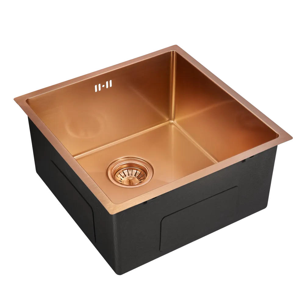 Детальное фото товара: Emar EMB-131 PVD Nano Coppery, мойка, нержавеющая сталь, медь