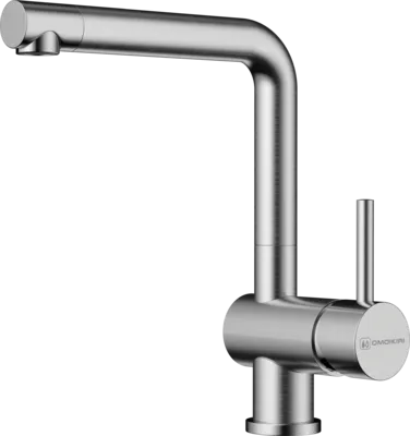 Фото товара: Omoikiri Tanigawa-BN, смеситель, латунь/нержавеющая сталь