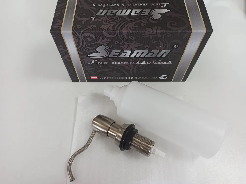 Фото товара: Seaman SSA-040-Mist Satin дозатор для жидкого мыла, никель