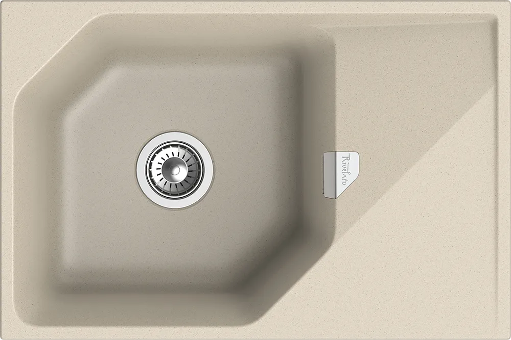 Фото товара: Rivelato LOCUS LS-75 beige scuro, мойка, гранит, темно-бежевый