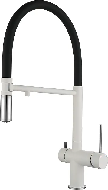 Детальное фото товара: Rivelato ADRIA 1523517 brina/cromo, смеситель, гранит, иней/хром