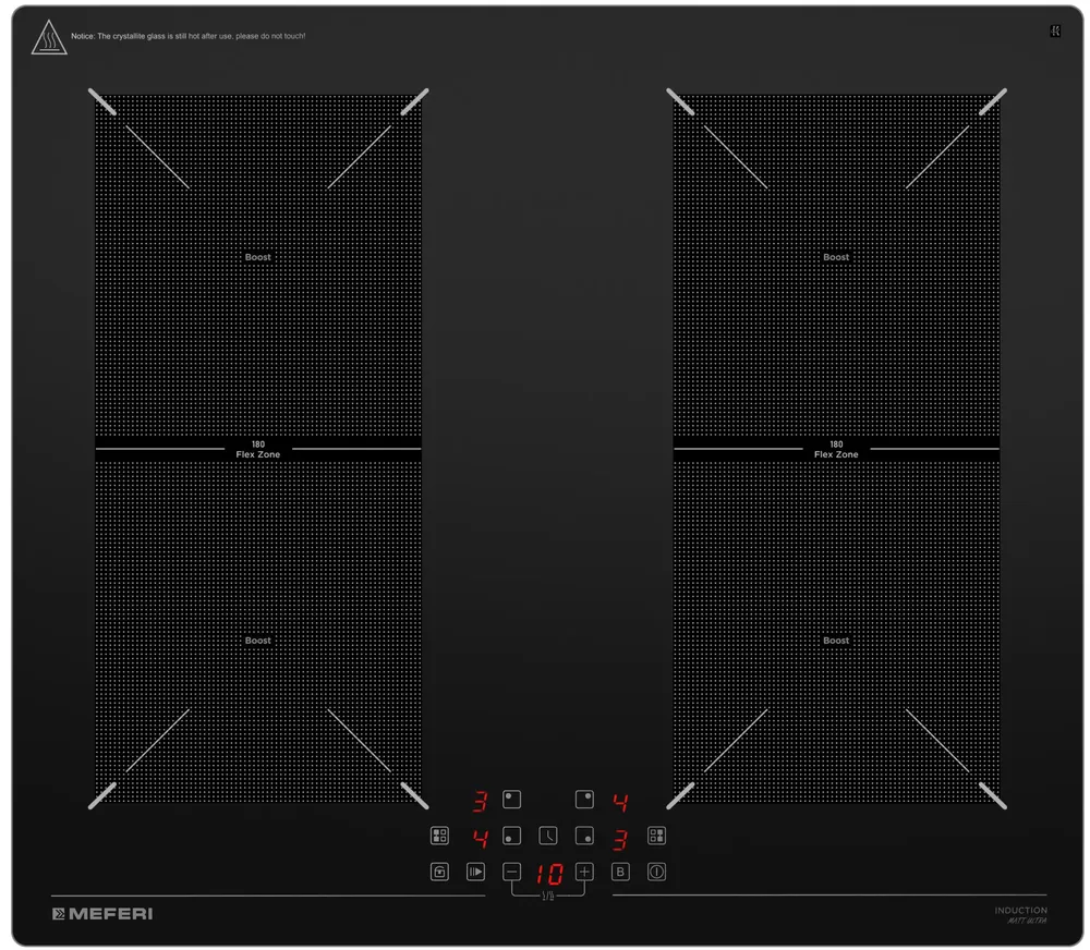 Детальное фото товара: MEFERI MIH604BK MATT ULTRA индукционная поверхность