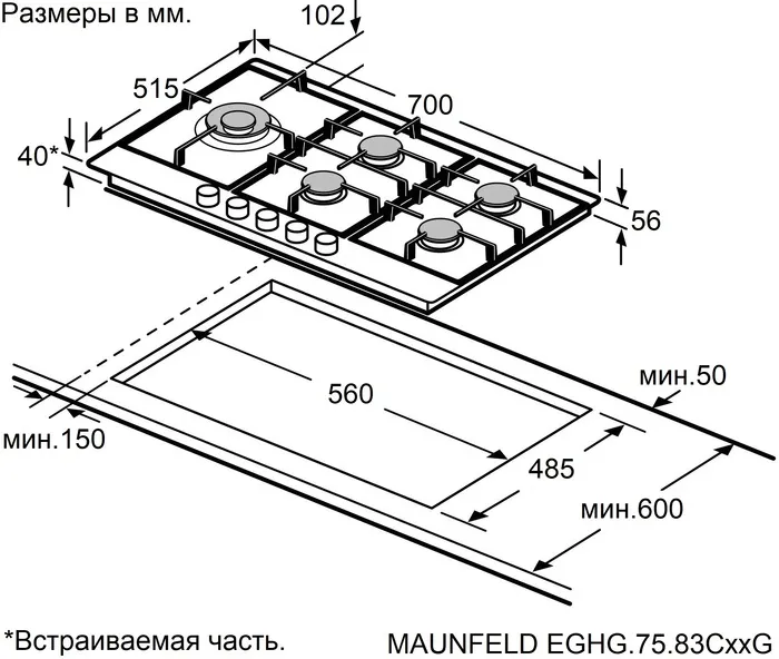 Схема встраивания