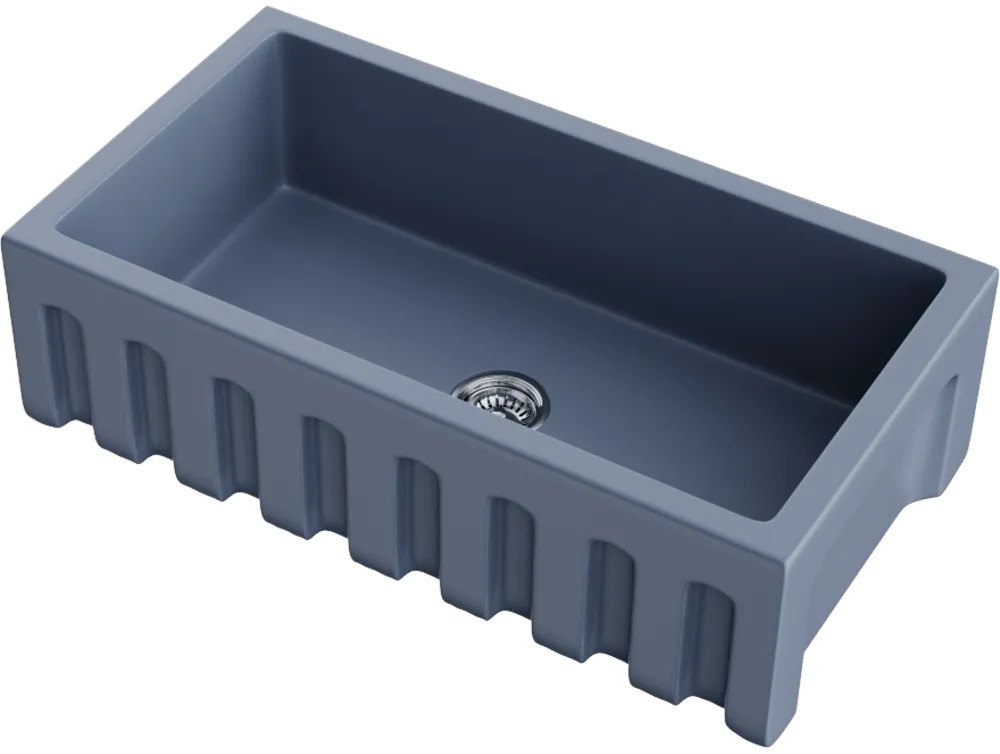 Детальное фото товара: Omoikiri Mikura 91-SB, мойка, керамика, smoky blue